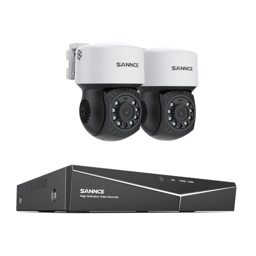 SANNCE 4CH zestawy do monitoringu CCTV PT 1080p
