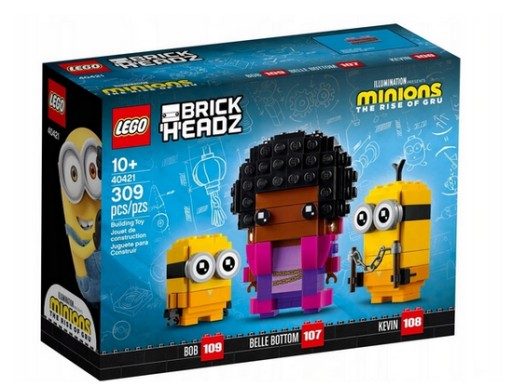 LEGO 40421 BRICKHEADZ MINIONS - BELLE KEVIN I BOB