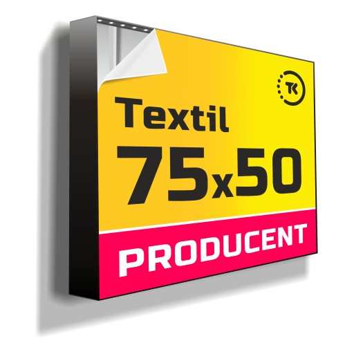 Kaseton reklamowy LED TEXTIL 75x50cm