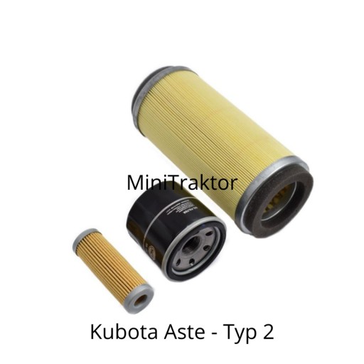 Kubota Aste - Typ 2 - Komplet/Zestaw filtrów