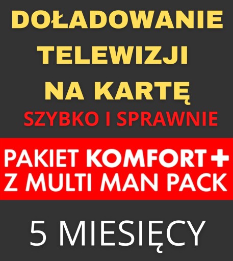 DOŁADOWANIE TNK PAKIET KOMFORT+ MULTI MAN PACK 5 m