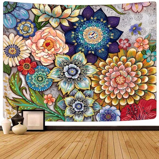 MANDALA INDYJSKA NA ŚCIANĘ GOBELIN