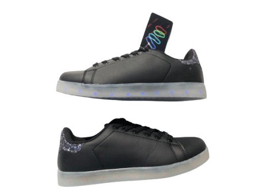 ŚWIECĄCE BUTY LED CZARNE LEDOWE ADIDASY # tu r.41