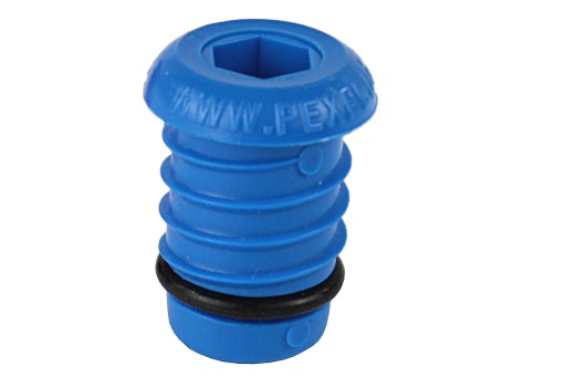 KOREK DO PRÓB SZCZELNOŚCI PEX 20 mm Niebieski