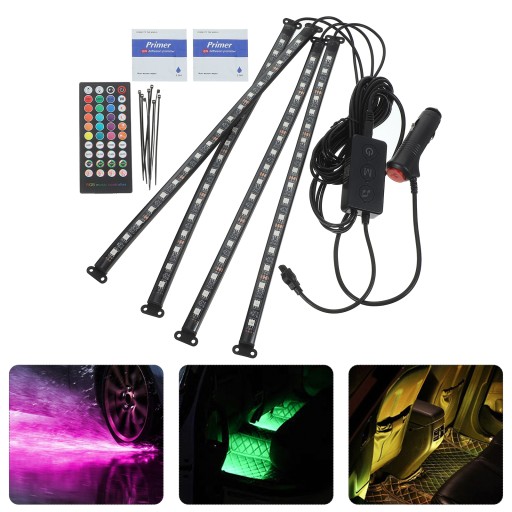 ŚWIATŁOWÓD AMBIENT LED RGB OŚWIETLENIE WNĘTRZA