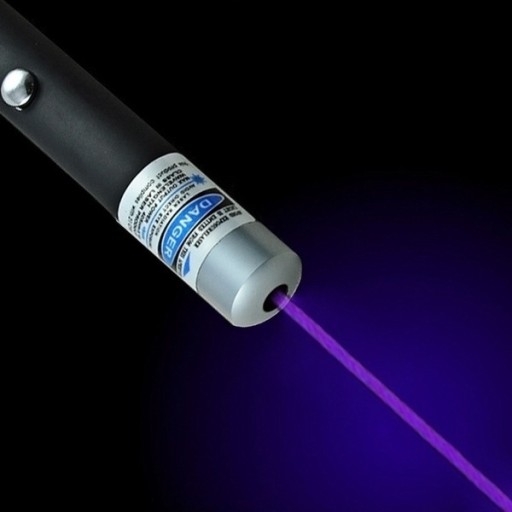 LASER WSKAŹNIK LASEROWY FIOLETOWY ZABAWKA KOTA 2W1