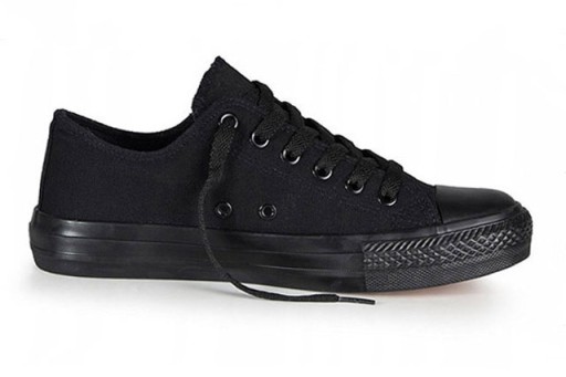 Buty sportowe TrAmPki męskie Tenisówki CZARNE 37