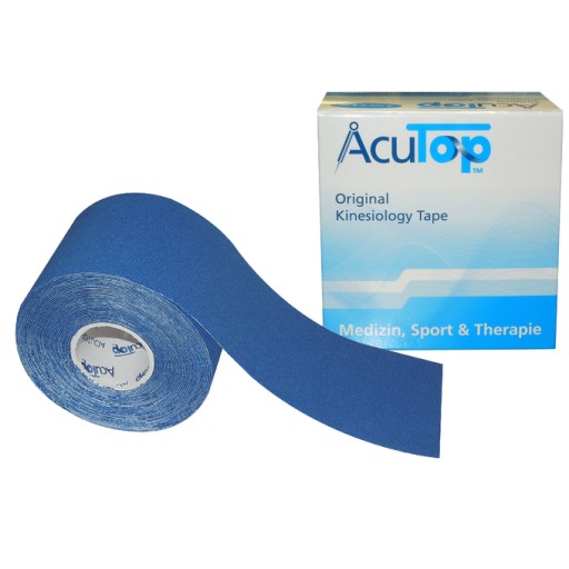 Taśma do kinesiotapingu AcuTop 5 cm x 5 m Tejp Kinesiology tape GRANATOWY