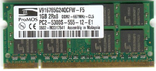 ProMOS V916765G24QCFW-F5 1GB DDR2