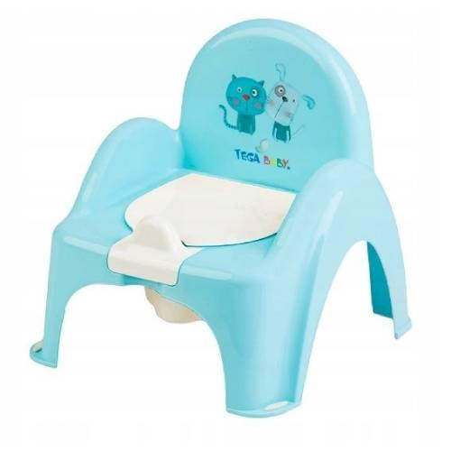 TEGA BABY Горшок СОБАКА И КОШКА синий
