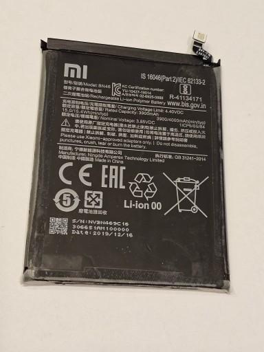 BATERIA DO XIAOMI REDMI 7 NOTE 8 NOTE 8T BN46 4000MAH ORYGINAŁ