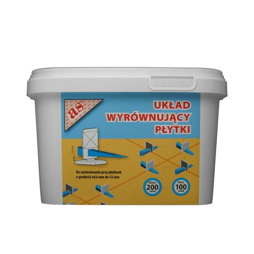 System poziomowania płytek 1,3mm klips klin 300szt