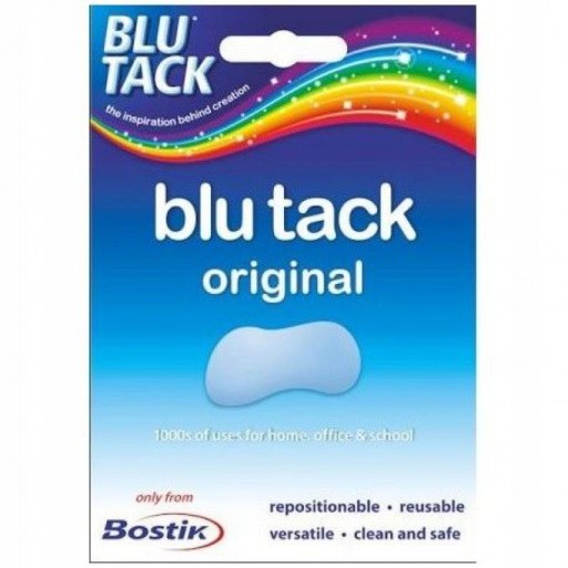 ORYGINALNA Masa Mocująca BLU-TACK BOSTIK WYDAJNA