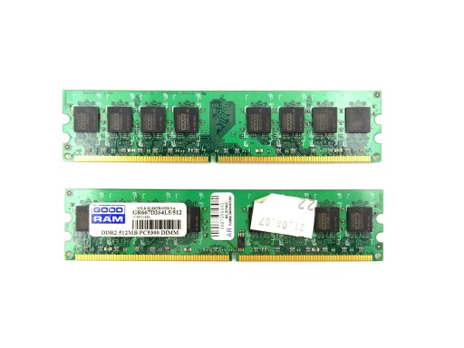 PAMIĘĆ RAM 1GB DDR2 GR667D264L5/512 GOODRAM