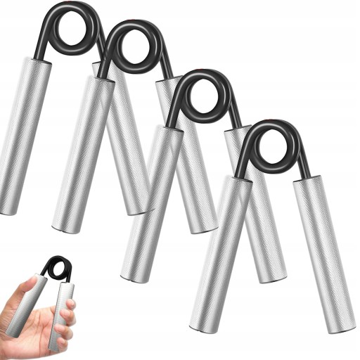 4x ŚCISKACZ DO ĆWICZEŃ RĄK DŁONI METALOWY OPÓR