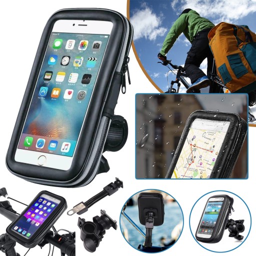 ROWEROWY UCHWYT NA TELEFON WODOODPORNA, Z EKRANEM DOTYKOWYM, AKCESORIA