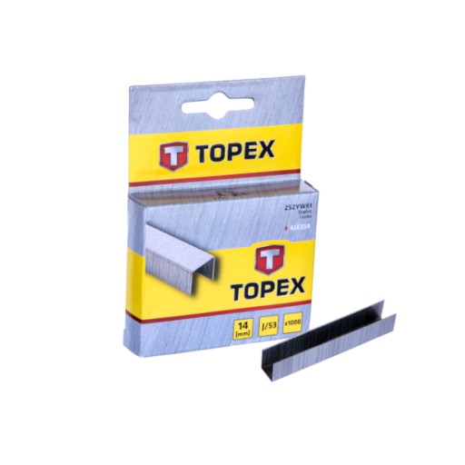 Zszywki typ J 0,7mm - 14mm 1000szt. TOPEX 41E314