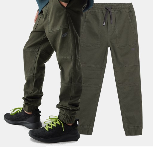 4F SPODNIE CHŁOPIĘCE JOGGERY CASUAL DRESY