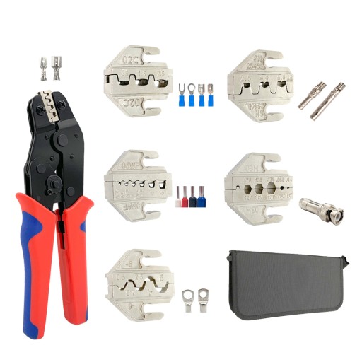 Terminals Crimping Plier SN58B(red) Set with 5 Int