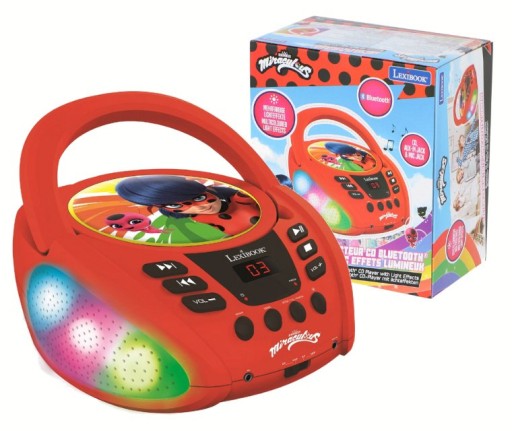 Odtwarzacz CD MIRACULOUS BIEDRONKA Boombox Bluetooth Aux