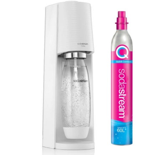 Saturator SODASTREAM TERRA biały do gazowania wody.