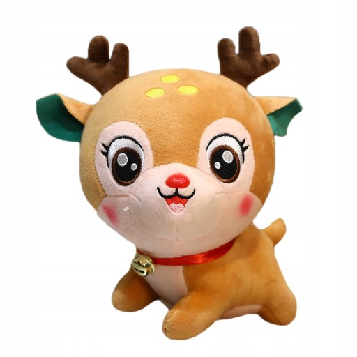 MASKOTKA ŚWIĄTECZNY ŁOŚ PLUSZOWA ZABAWKA 20CM