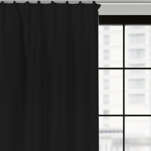 ZASŁONY BLACKOUT 280X180 CZARNA TAŚMA Na Wymiar