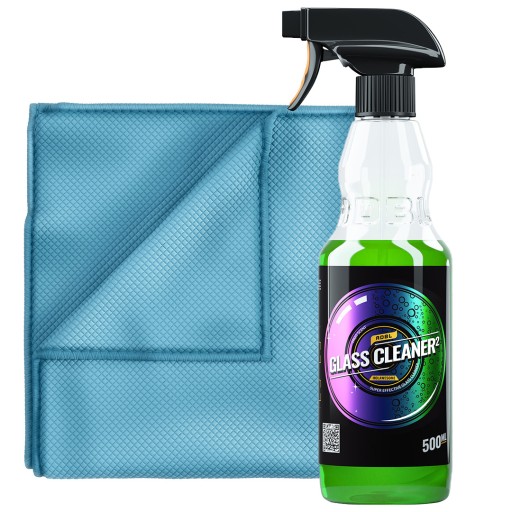 ADBL Glass Cleaner 2 + ADBL G miikrofibra do szyb