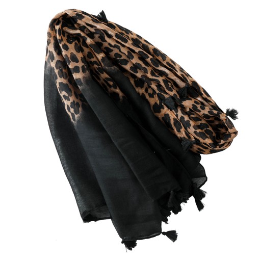 Szal Wraps Women Leopard Gradient Szalik