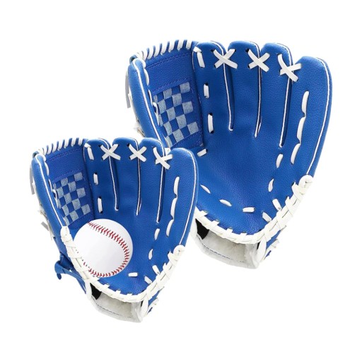 2x Rękawica baseballowa z piłką Sprzęt sportowy Odporny na wstrząsy