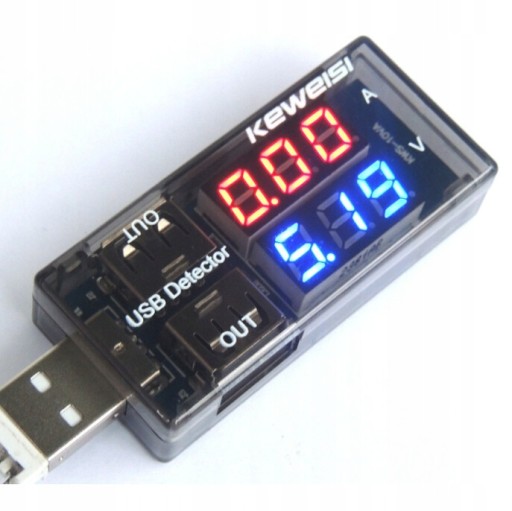 MIERNIK TESTER WOLTOMIERZ AMPEROMIERZ USB PODWÓJNY