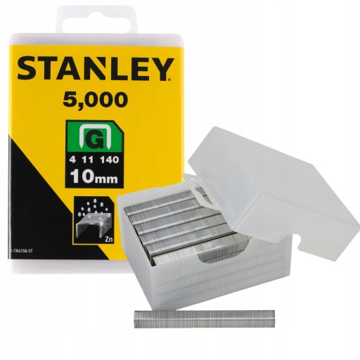 STANLEY ZESTAW OPAKOWANIE ZSZYWEK ZSZYWKI G 10MM 5000 SZTUK 1-TRA706-5T