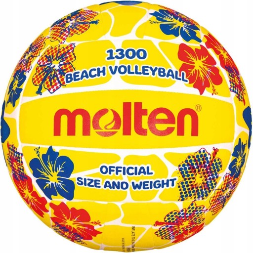 PIŁKA MOLTEN SIATKOWA PLAŻOWA V5B1300-FY ,5