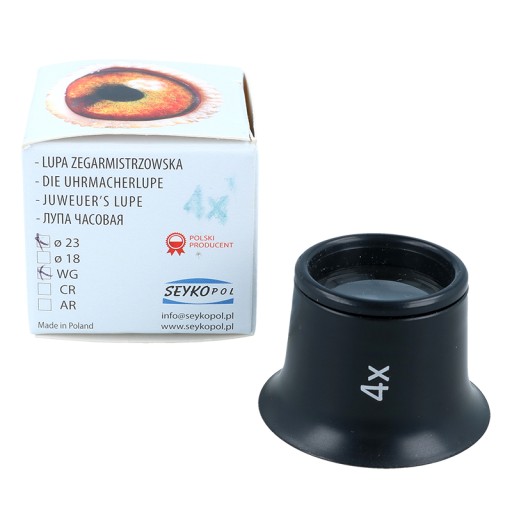 LUPA MINERALNA ZEGARMISTRZOWSKA 4x PRODUKT POLSKI
