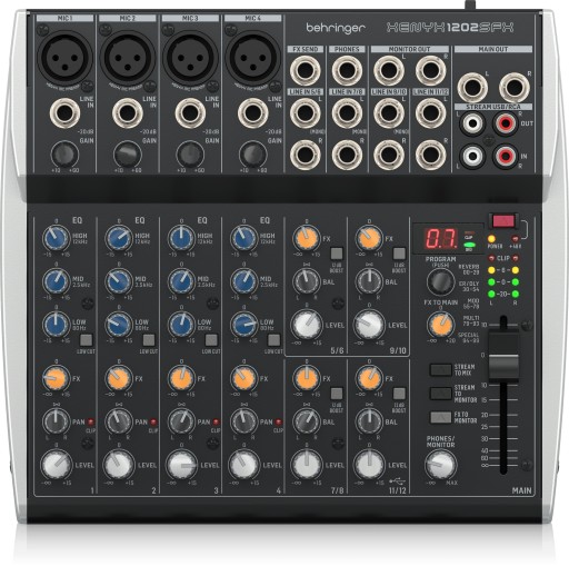 BEHRINGER XENYX 1202SFX MIKSER ANALOGOWY AUDIO
