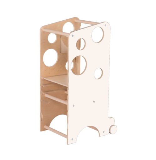 Kitchen Helper MONTESSORI Learning Tower 3w1 BIAŁY