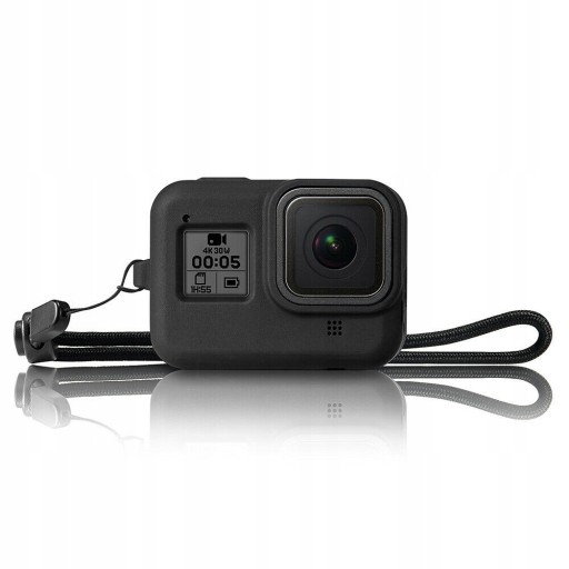 Zestaw SHOOT Silikonowe Etui + Smycz kamera GOPRO 8 BLACK (XTGP549-BLACK)