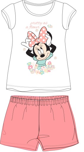 PIŻAMA DZIEWCZĘCA DISNEY MINNIE KR RĘKAW 98