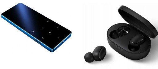 Odtwarzacz MP4 z Bluetooth 16GB + Xiaomi Mi TRUE