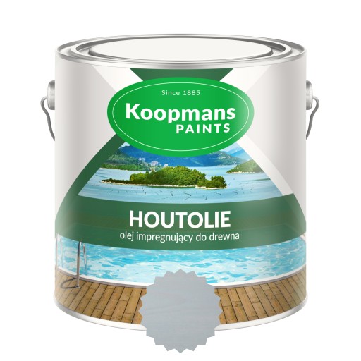 Koopmans Houtolie SZARY CHORWACKI 040 5L Ochronny Olej do Drewna Tarasu