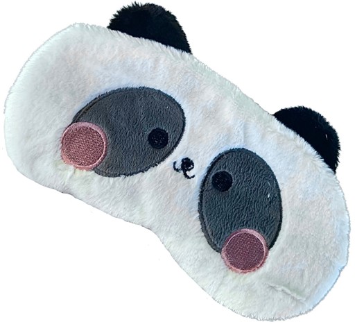 OPASKA NA OCZY MASKA DO SPANIA PODUSZKA MIŚ PANDA OLDMAN NA GUMCE PLUSZOWA