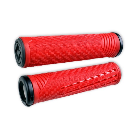 Chwyty ODI CF GRIPS Lock-On V2.1 - Carbon Red
