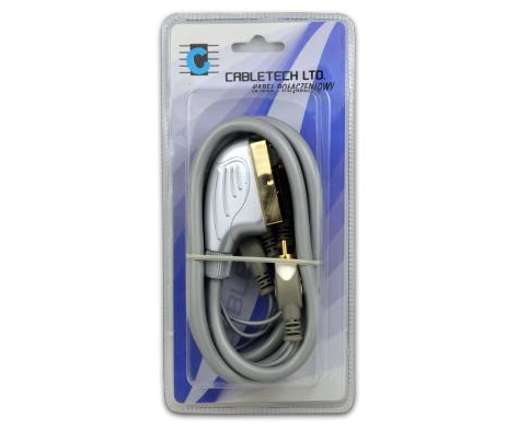 Kabel wtyk Euro SCART- 4x wtyk RCA cincz 1,5m(3104