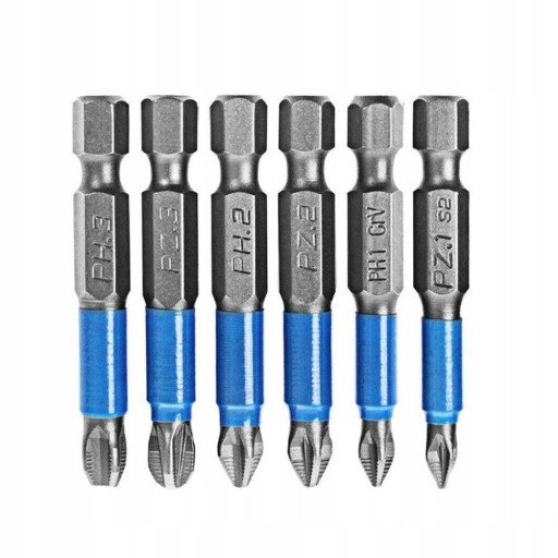 6Pcs Screwdriver Bit Set Anti Non-slip Magnetic