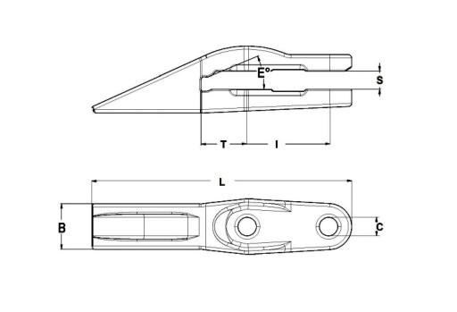 ZĄB CATERPILLAR MONOBLOCK | ITR |