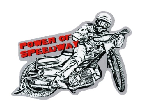 Naklejka Power of speedway wewnętrzna (Pod szybę)
