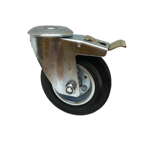 Koło obrotowe hamulec/80mm/60kg z otworem