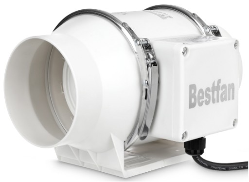 Wentylator kanałowy BESTFAN 150 mm 540m3/h cichy