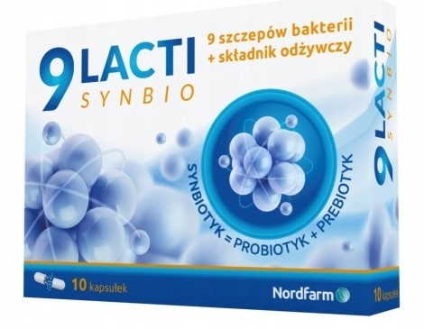 Nord Farm 9 lacti Synbio probiotyk prebiotyk 10 kapsułek