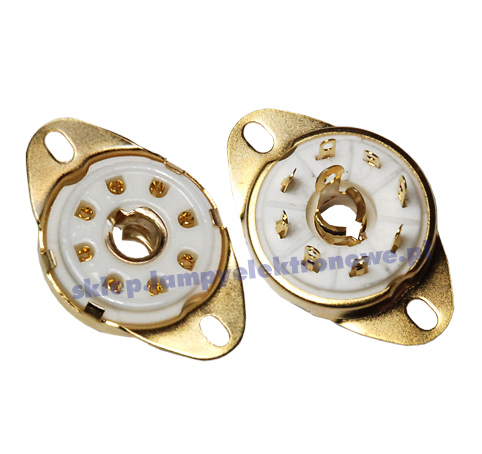 Podstawka loctal / loktal 8 pins do chassis Gold